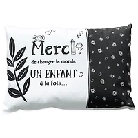 Coussin à texte - Merci
