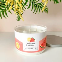 Chandelle 3 mèches - Limonade Melon
