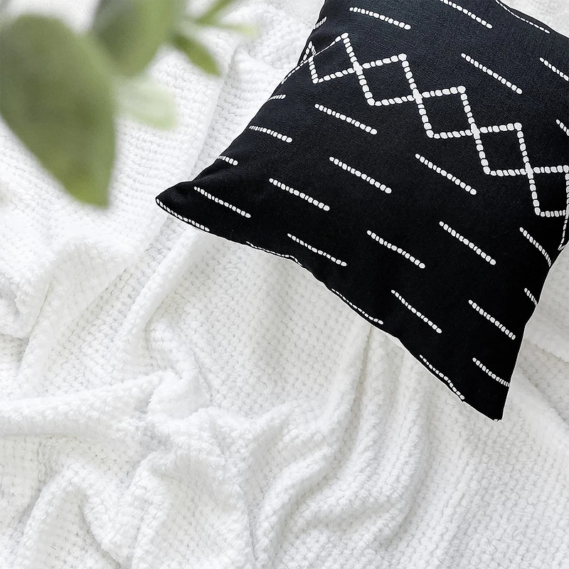 Jeté Kozy texturé - Blanc