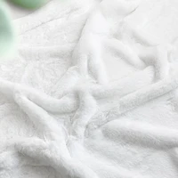 Jeté fausse fourrure de lapin - Blanc