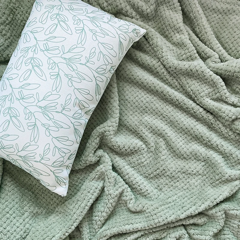 Kozy Textured throw - Sage