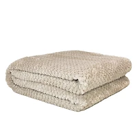 Jeté Kozy texturé - Taupe