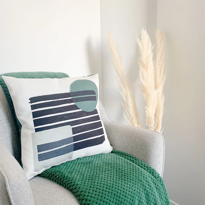 Coussin Kozy - Vert et noir