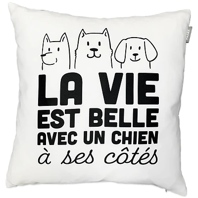 Eco text cushion - Dog