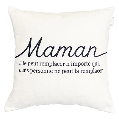 Eco text cushion - Maman