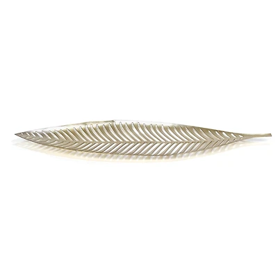 Gold metal deco leaf