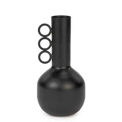 Vase avec 3 anses - Noir