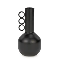 Vase avec 3 anses - Noir
