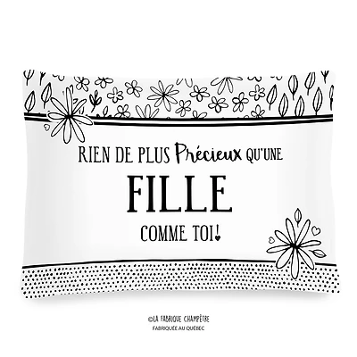 Coussin à texte - Fille