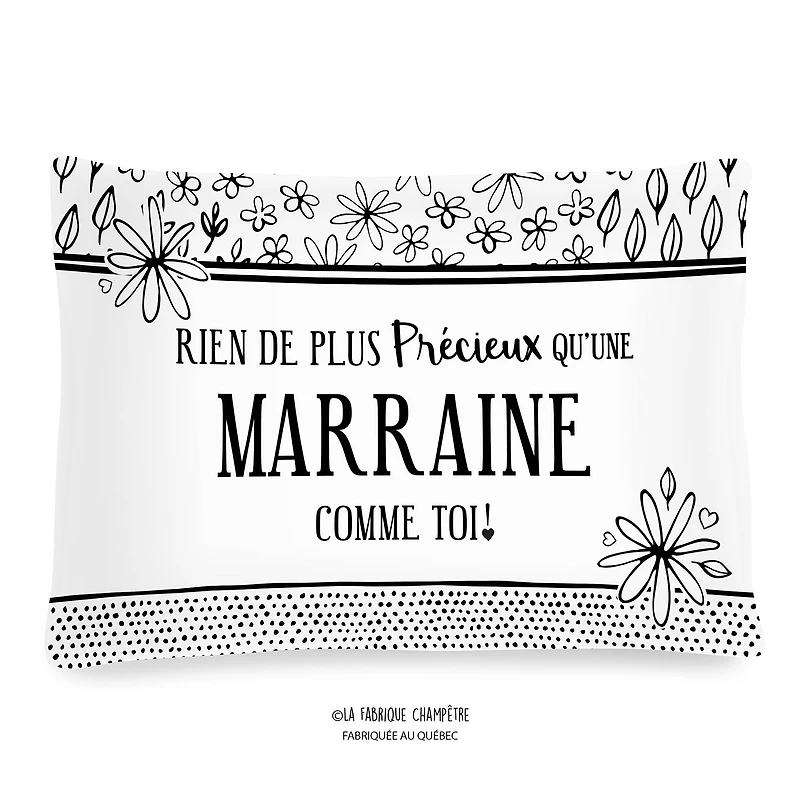 Coussin à texte - Marraine