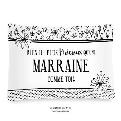 Coussin à texte - Marraine
