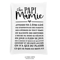 Coussin à texte - Mamie et papi