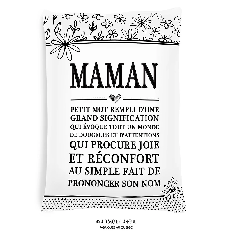 Text cushion - Maman