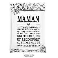 Text cushion - Maman