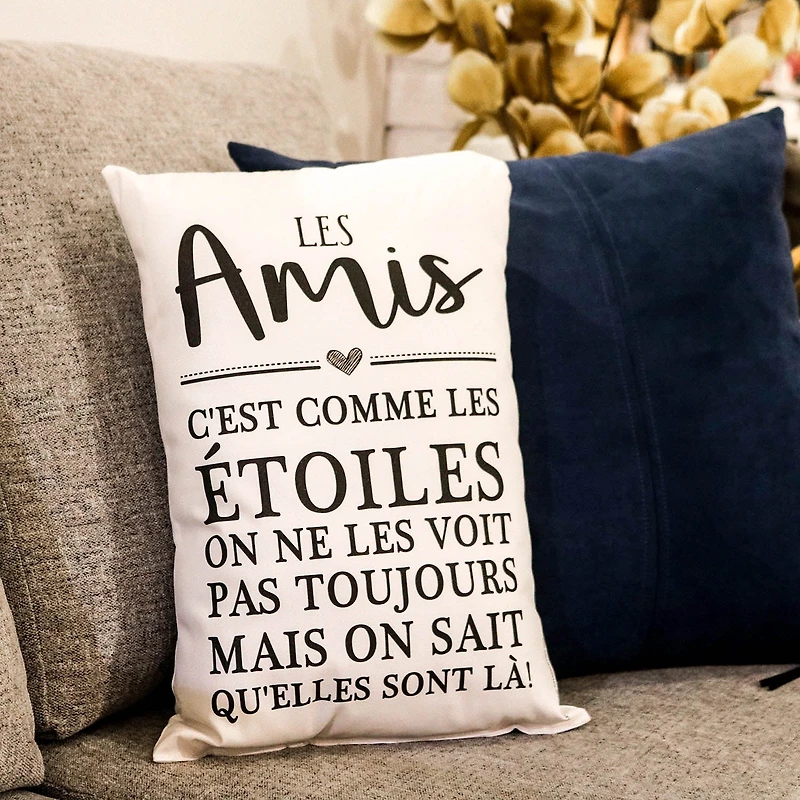 Coussin à texte - Les amis
