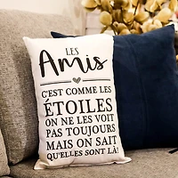 Coussin à texte - Les amis