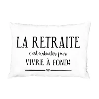 Coussin à texte - Retraite