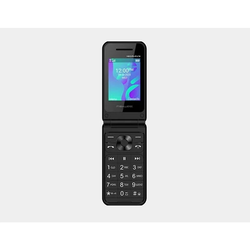 Maxwest Neo Flip Phone 4G LTE Volte 4G Dual Nano Sim GSM Unlocked Black