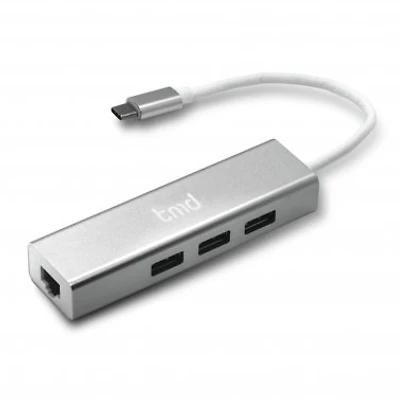 tmd USB-C to Ethernet/USB x 3 Adapter