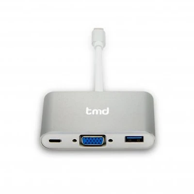 tmd USB-C to VGA Multiport Adapter - Silver