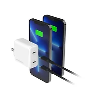 Hypergear 40W Dual Port 20W USB-C PD Wall USB-C PD/PPS Wall Charger Hub