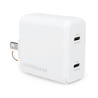 Hypergear 40W Dual Port 20W USB-C PD Wall USB-C PD/PPS Wall Charger Hub