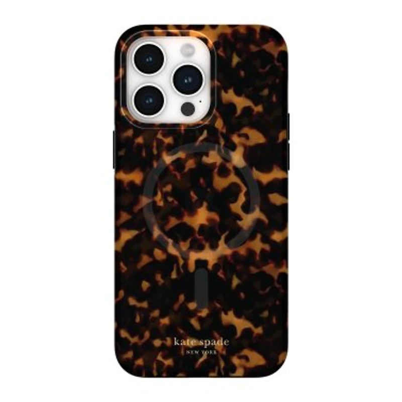 iPhone 15/14/13 Variations Kate Spade Protective Hardshell MagSafe Case - Tortoise
