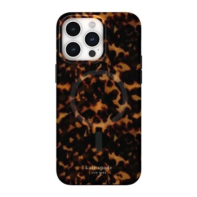 iPhone 15/14/13 Variations Kate Spade Protective Hardshell MagSafe Case - Tortoise