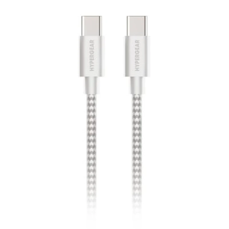 HyperGear 6 ft. 180cm USB-C to USB-C Braided Charge and Sync Cable