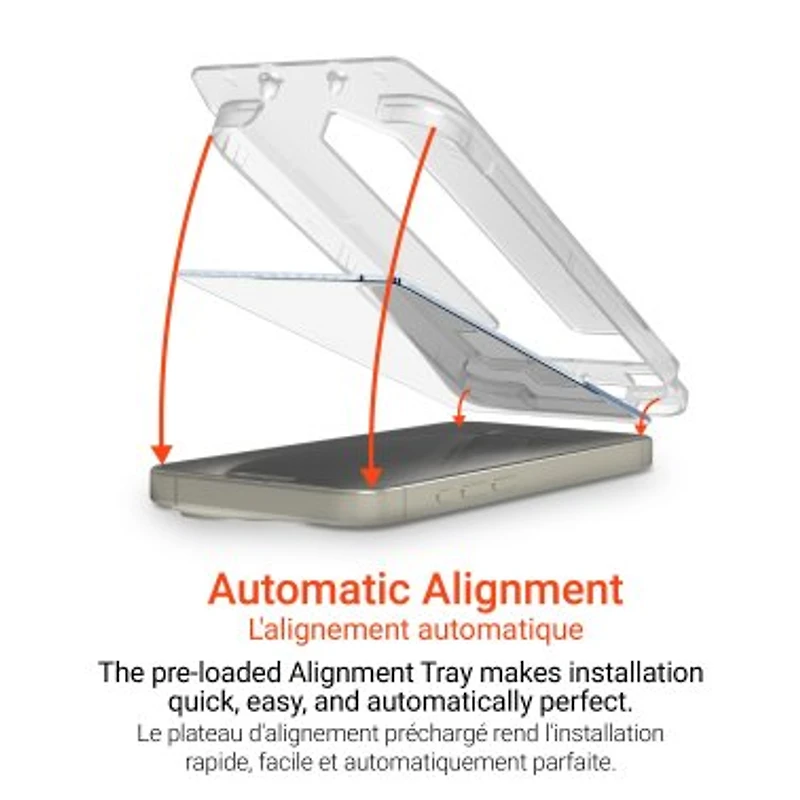 iPhone 14 HyperGear HD Tempered Glass Screen Protector w/ Easy Installation Applicator Tray (Copy