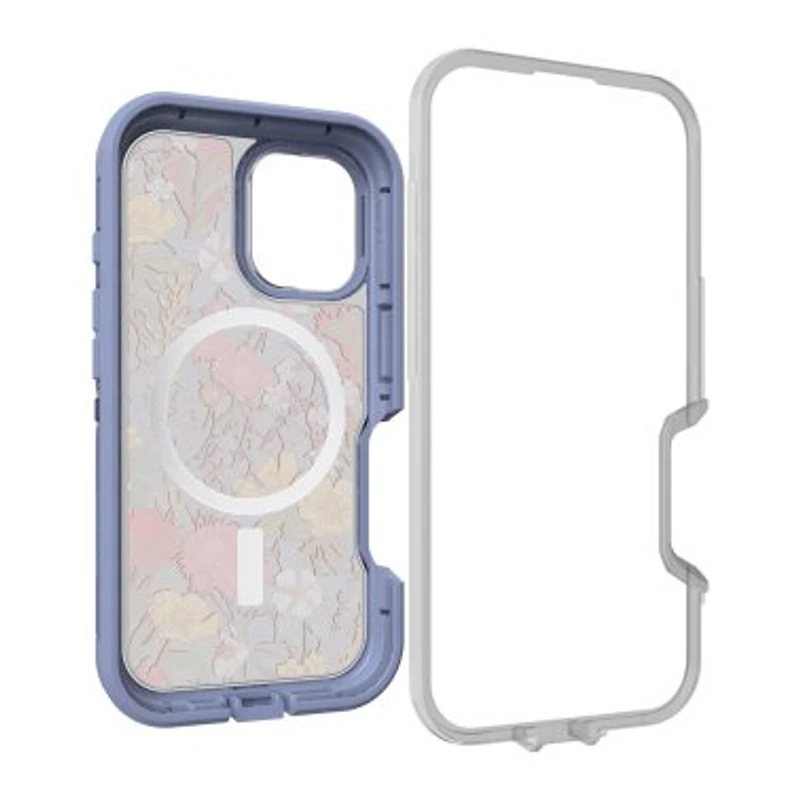 iPhone 16 Otterbox Defender XT Clear Pro w/ MagSafe Series Case - Clear/Purple