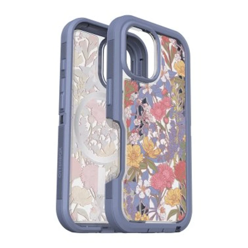 iPhone 16 Otterbox Defender XT Clear Pro w/ MagSafe Series Case - Clear/Purple