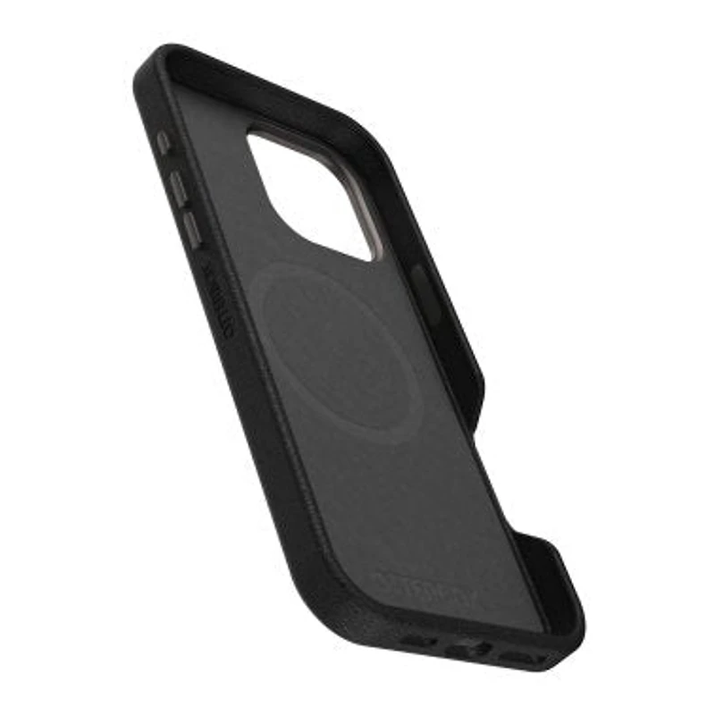 iPhone 16 Pro Max Otterbox Symmetry Cactus Leather w/MagSafe case - Black - Noir Ash