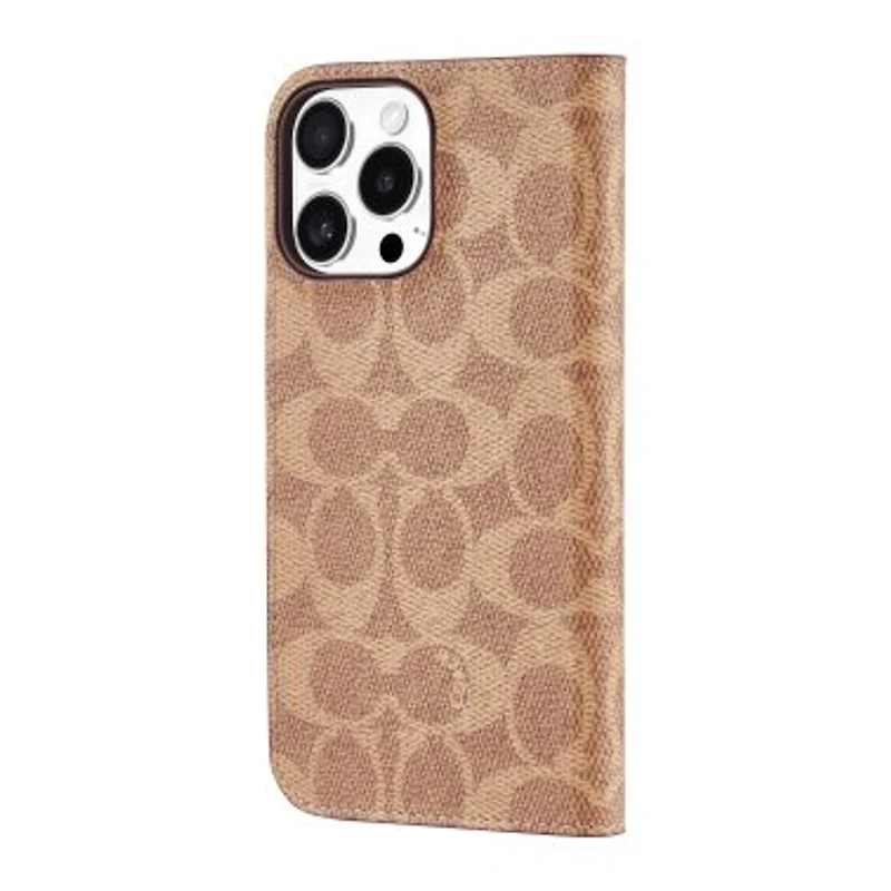 iPhone 16 Pro Max Coach Folio Signature C Case