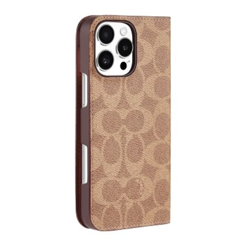 iPhone 16 Pro Max Coach Folio Signature C Case