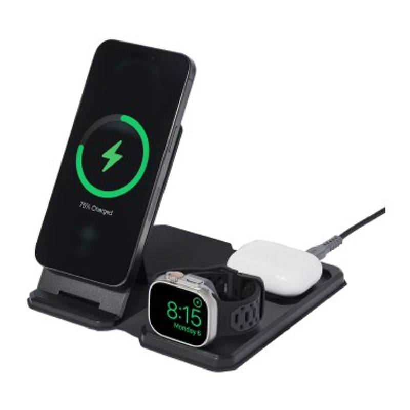 3in1 Wireless Desktop Travel Charger