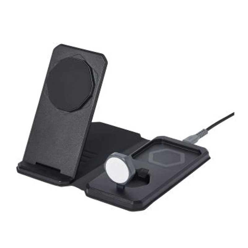 3in1 Wireless Desktop Travel Charger