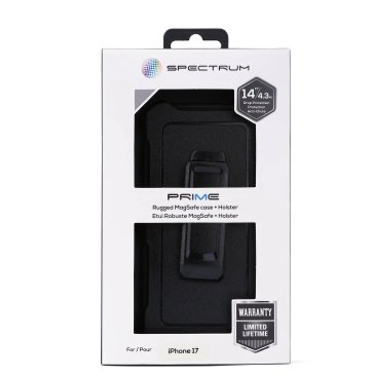 iPhone 17 SPECTRUM Prime + Holster Case w/Magnets