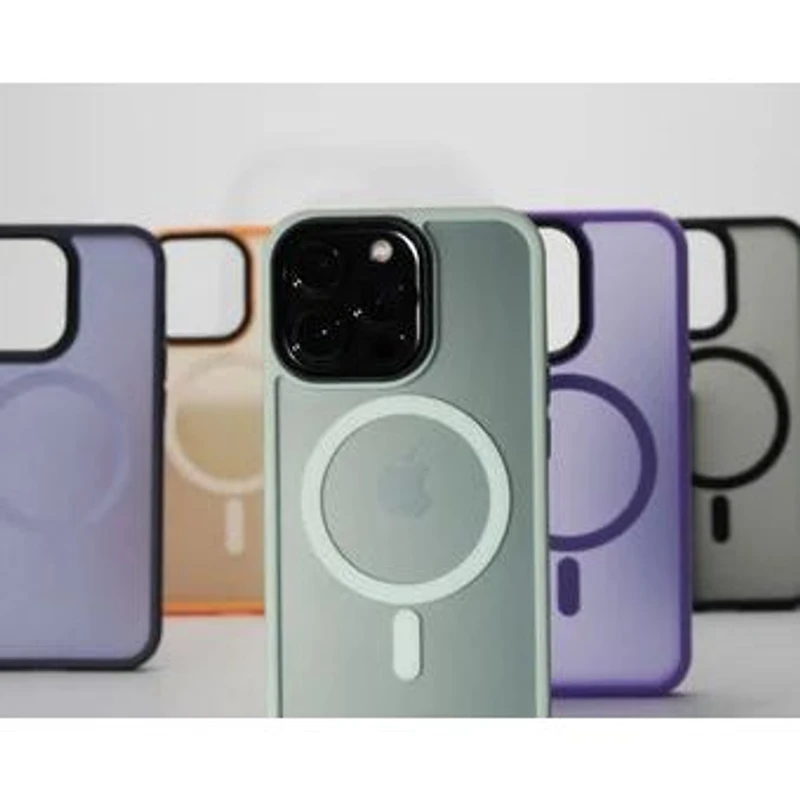 iPhone 14 Pro Max Aura Indigo Baby Blue Case w/Magsafe - PREMIUM ALLOY BUTTONS BULK