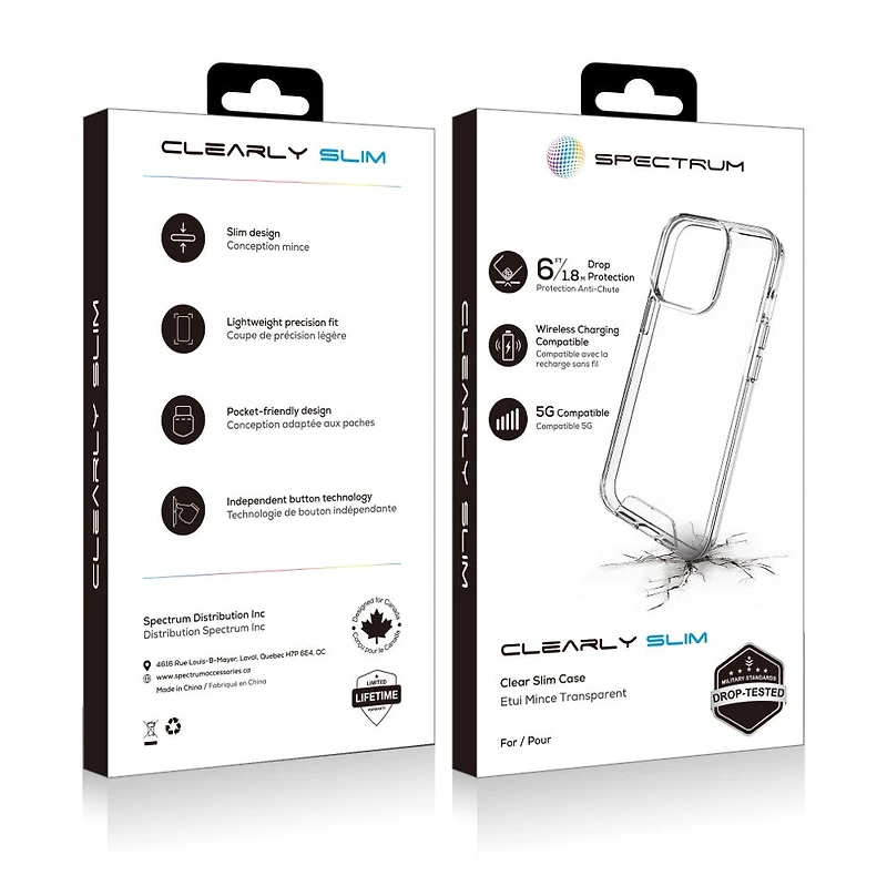 iPhone 14 Pro Max SPECTRUM Clear Slim Case