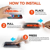 iPhone 14 HyperGear HD Tempered Glass Screen Protector w/ Easy Installation Applicator Tray (Copy