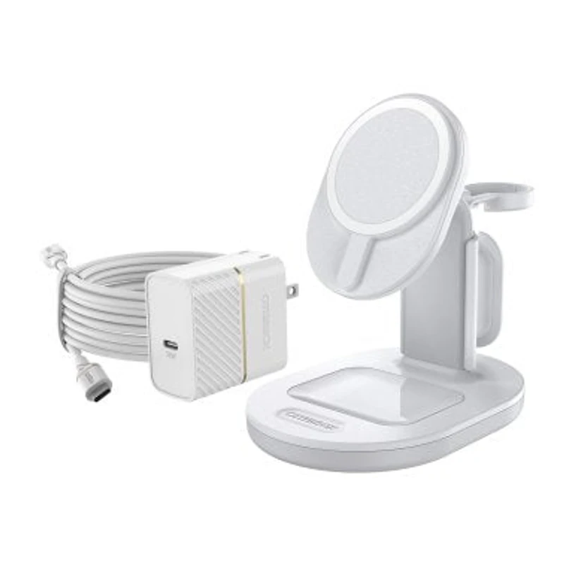 Otterbox 15W 3-in-1 Wireless Charging Station for MagSafe V2 - White