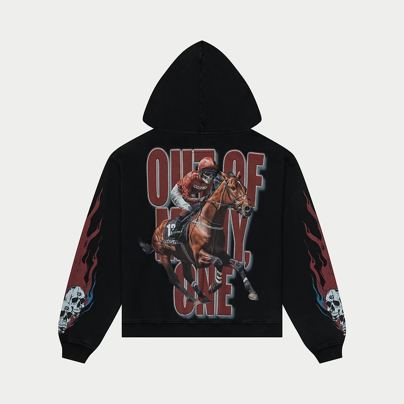 GodSpeed Thoroughbred Hoodie (Black wash)