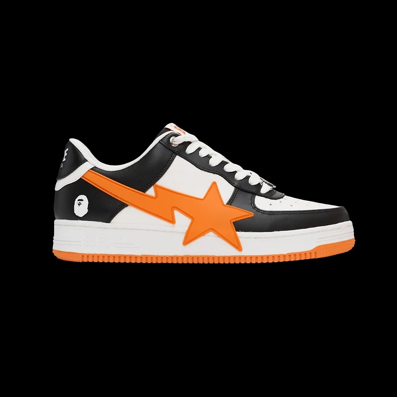 Bapesta Black & White Orange Sta Os