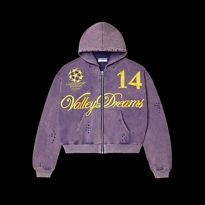 Vale Purple 14 Zip Up