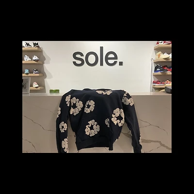 Pre-Owned Denim Tears The Cotton Wreath Sweatshirt 'Navy'