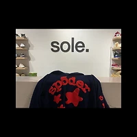 Pre-Owned Sp5der Beluga Hoodie 'Navy'