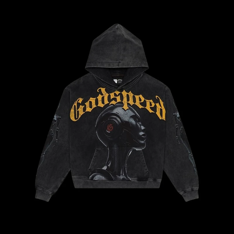 Godspeed Alexa Hoodie Black Wash