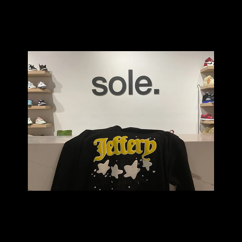 Pre-Owned Sp5der Jeffery Hoodie 'Black'