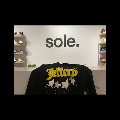 Pre-Owned Sp5der Jeffery Hoodie 'Black'